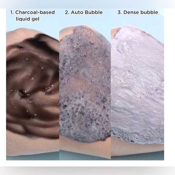 Soo'AE Black Charcoal 2 𝗶𝗻 1 Oxygen Double‎ Bubble Mask Cleanser face wash new - Picture 4 of 8